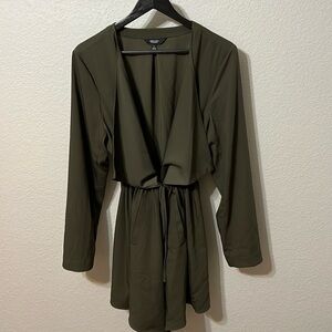 NWOT Vera Wang Lightweight Jacket/ Cover up - Green - Size Large